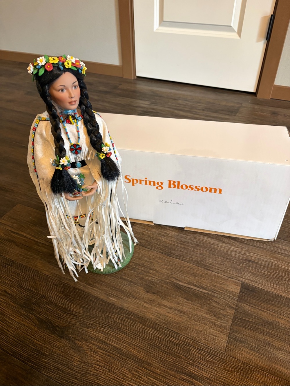 Danbury Mint Spring Blossom Doll Plains 16” Native American w/Box